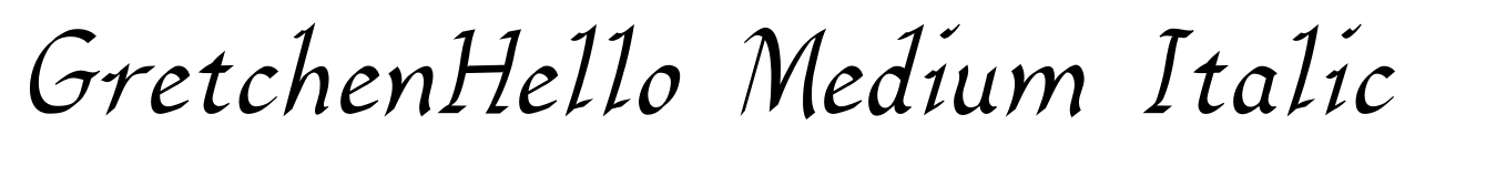 GretchenHello Medium Italic